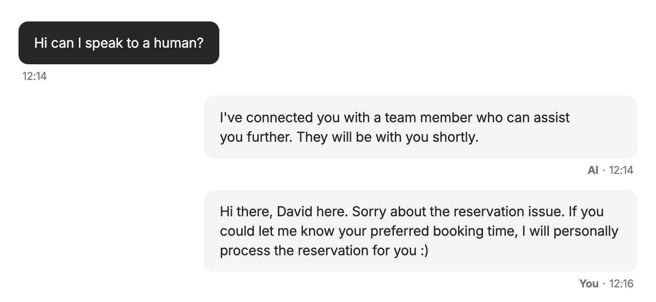 Step in mid-conversation